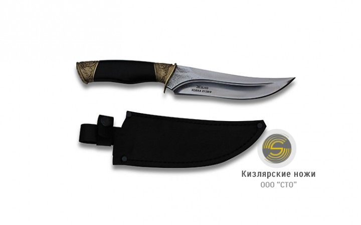 Жало Ковка Х12  (латунь, граб)