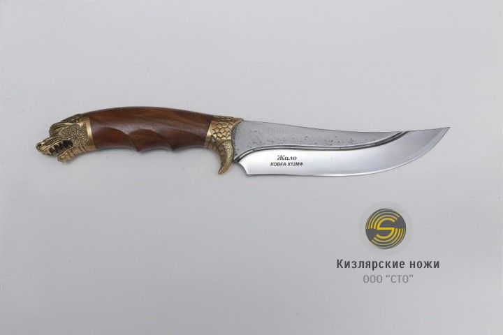 «Жало» (латунь, орех)